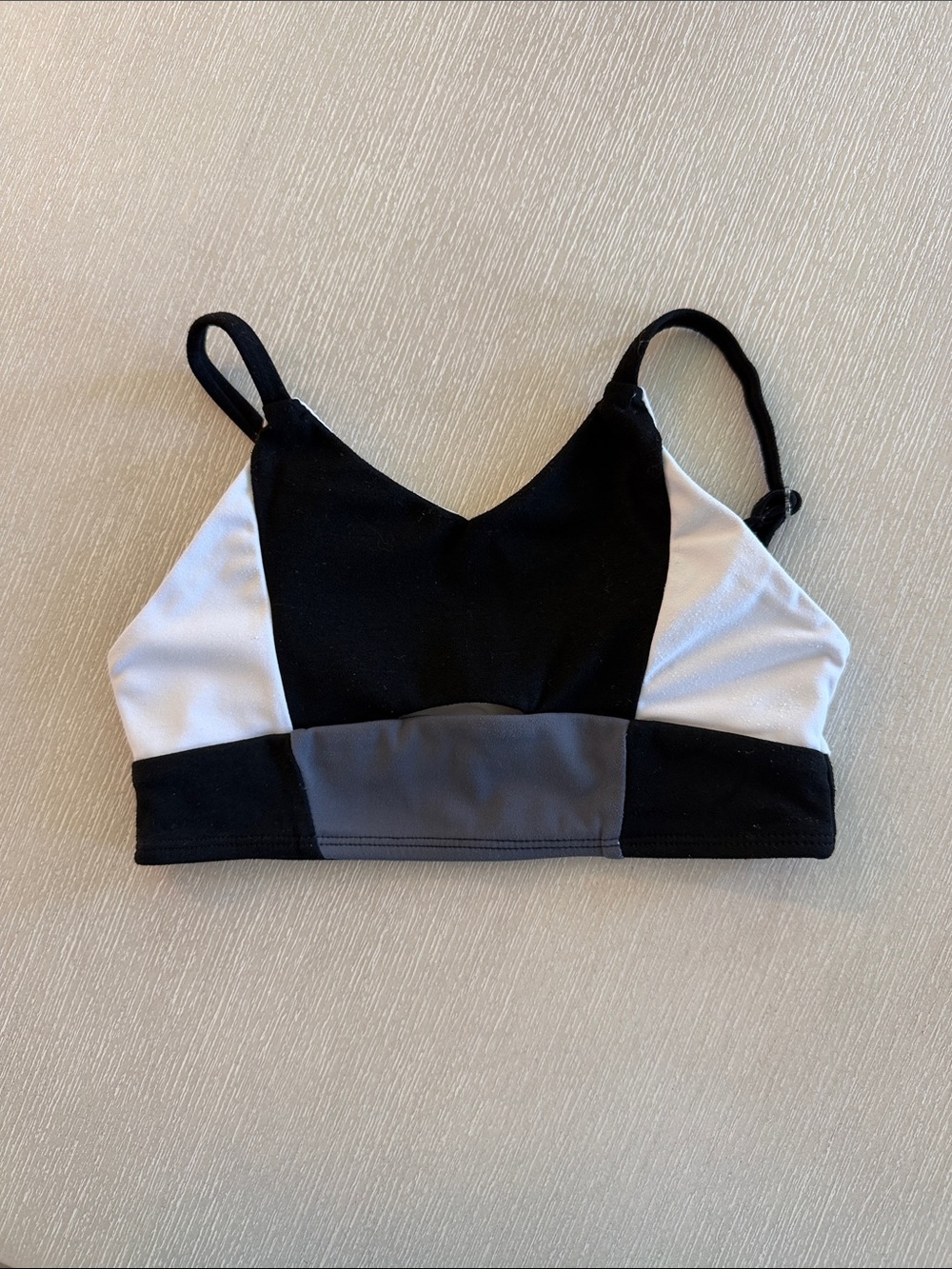 Honeycut Dance Black White Gray Sports Bra